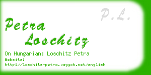 petra loschitz business card